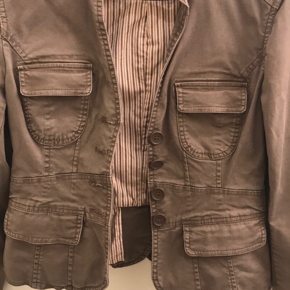 H&M Moto Jacket - Taupe - Picture 4 of 8